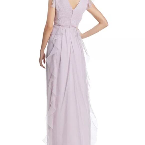 BCBGMAXAZRIA Ruffled Point D'esprit Gown - Picture 2 of 10